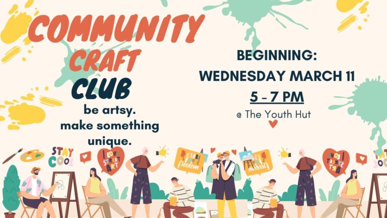 YOUTH-SPONSORED COMMUNITY CRAFT CLUB
